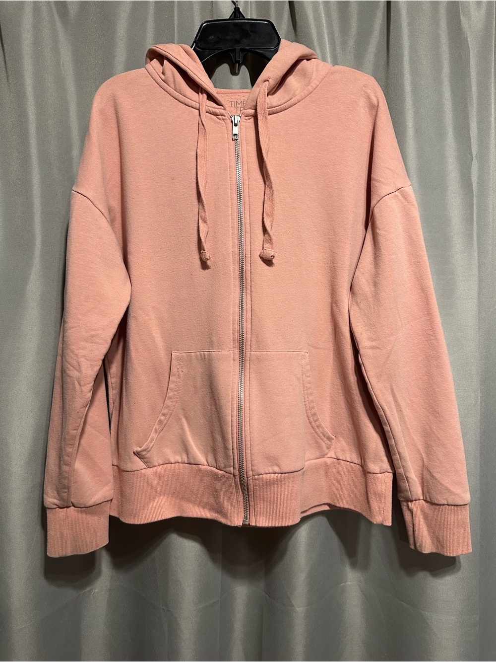 Time and Tru Dusty Rose Zip-Up Hoodie
